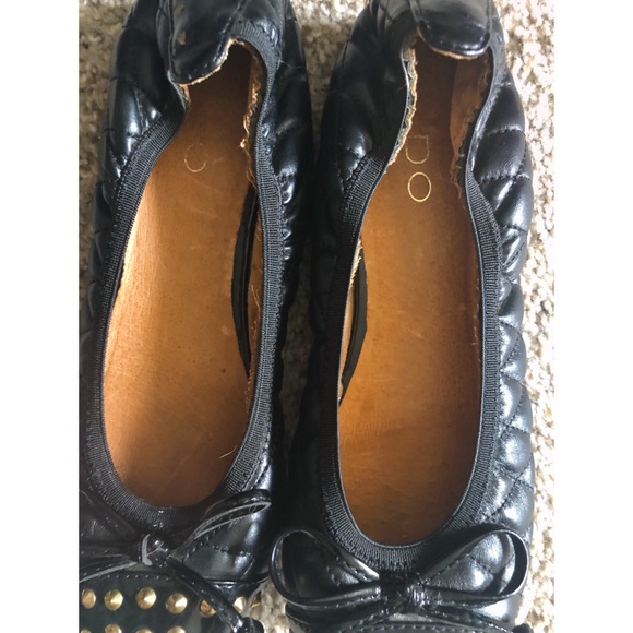 Also Black Studded Ballet Flats Size 6 - Picture 4 of 5